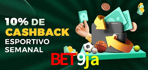 10% de bônus de cashback na bet9ja